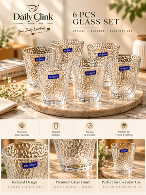 DSY5840-1 | Textured Glass Set - 6 Pcs