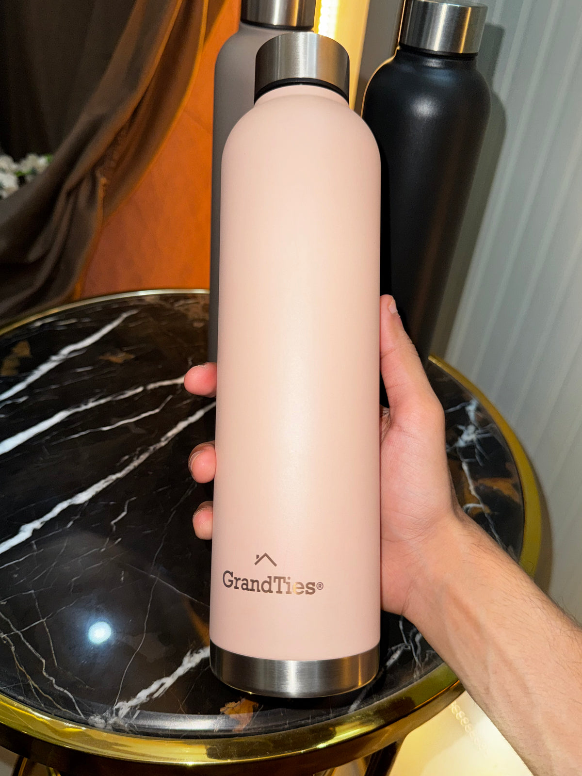 GrandTies Insulated Water Bottle | Premium Stainless Steel Bottle | Daily Clink