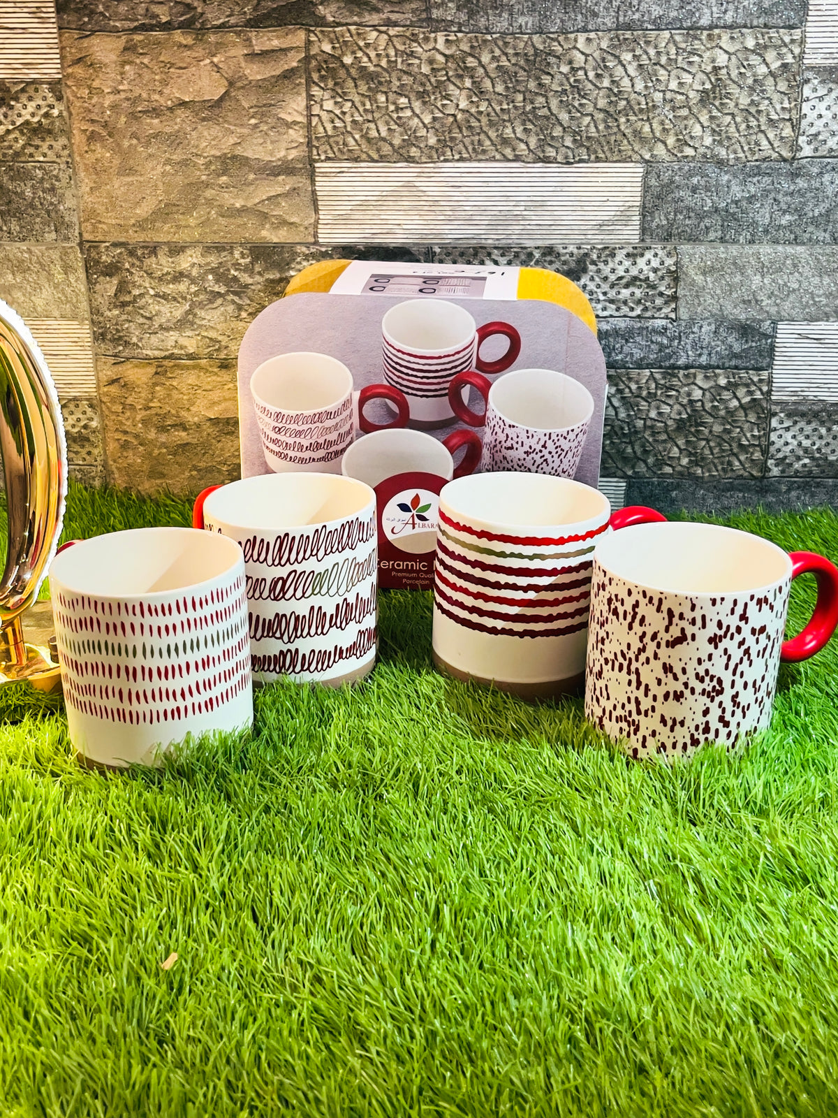 Everyday Ceramic Mug Set of 4 – 400ml | Daily Clink ☕❤️
