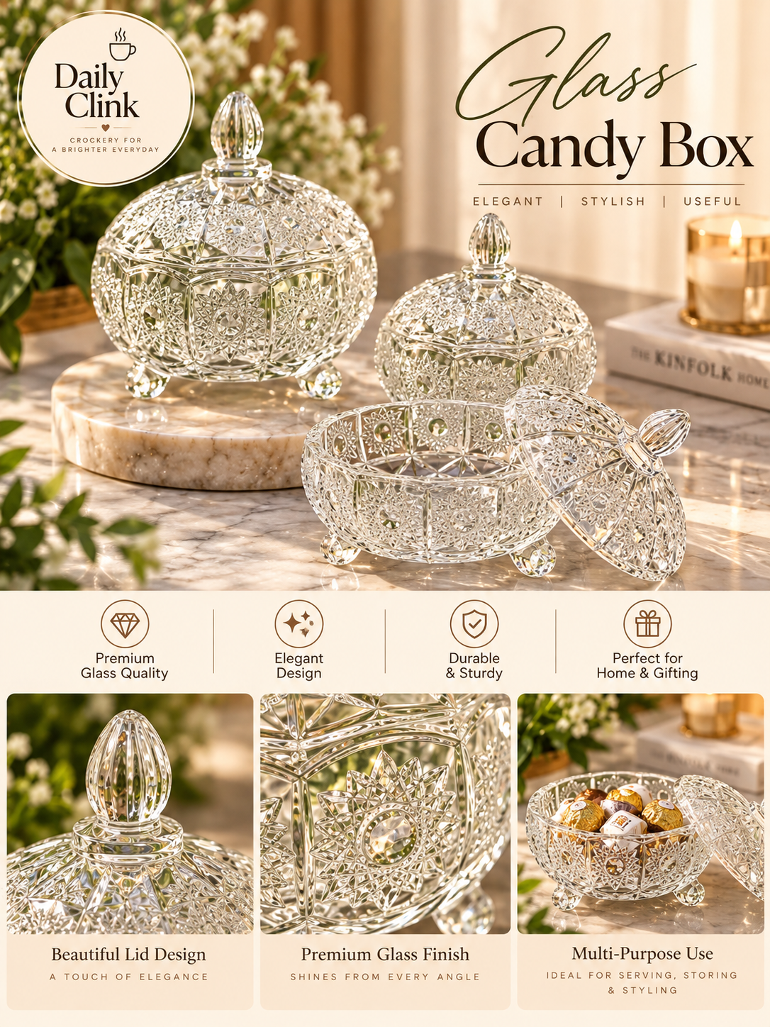 Glass Candy Box | Daily Clink