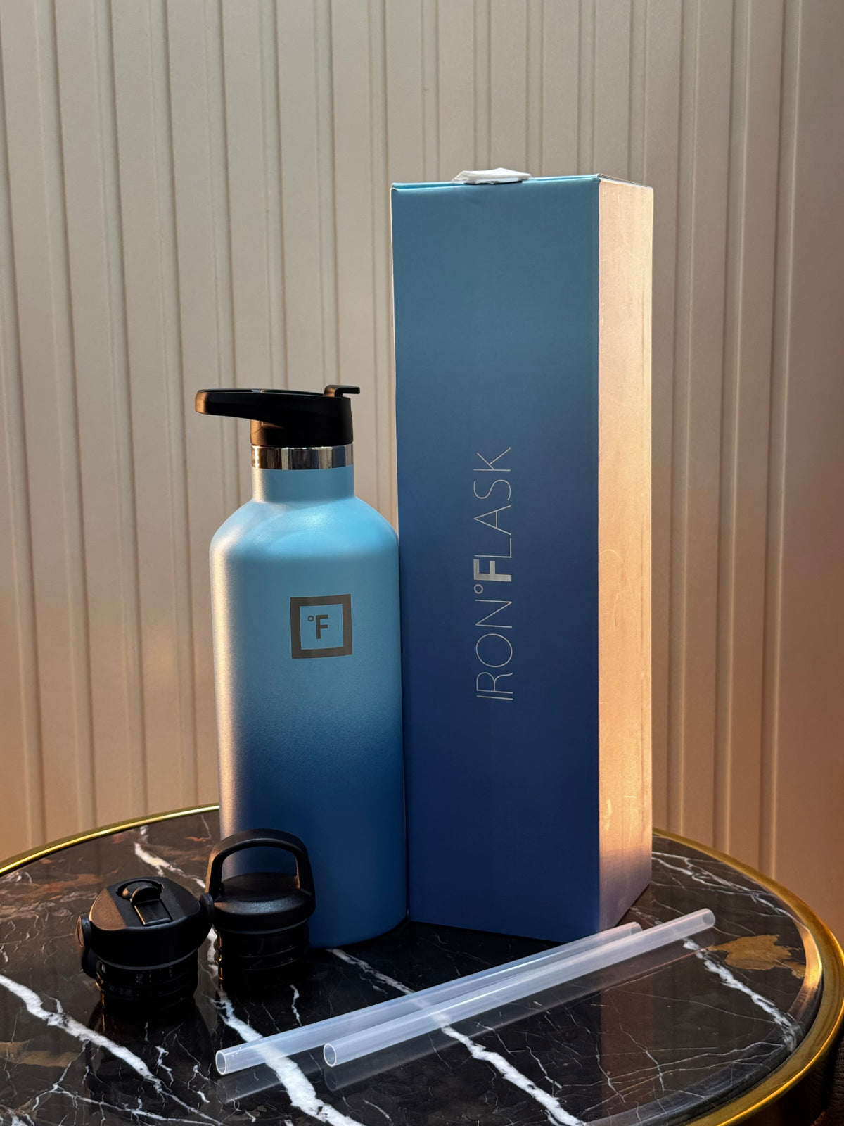 Iron Flask Gradient Stainless Steel Water Bottle | Blue & Lavender Mint | Daily Clink