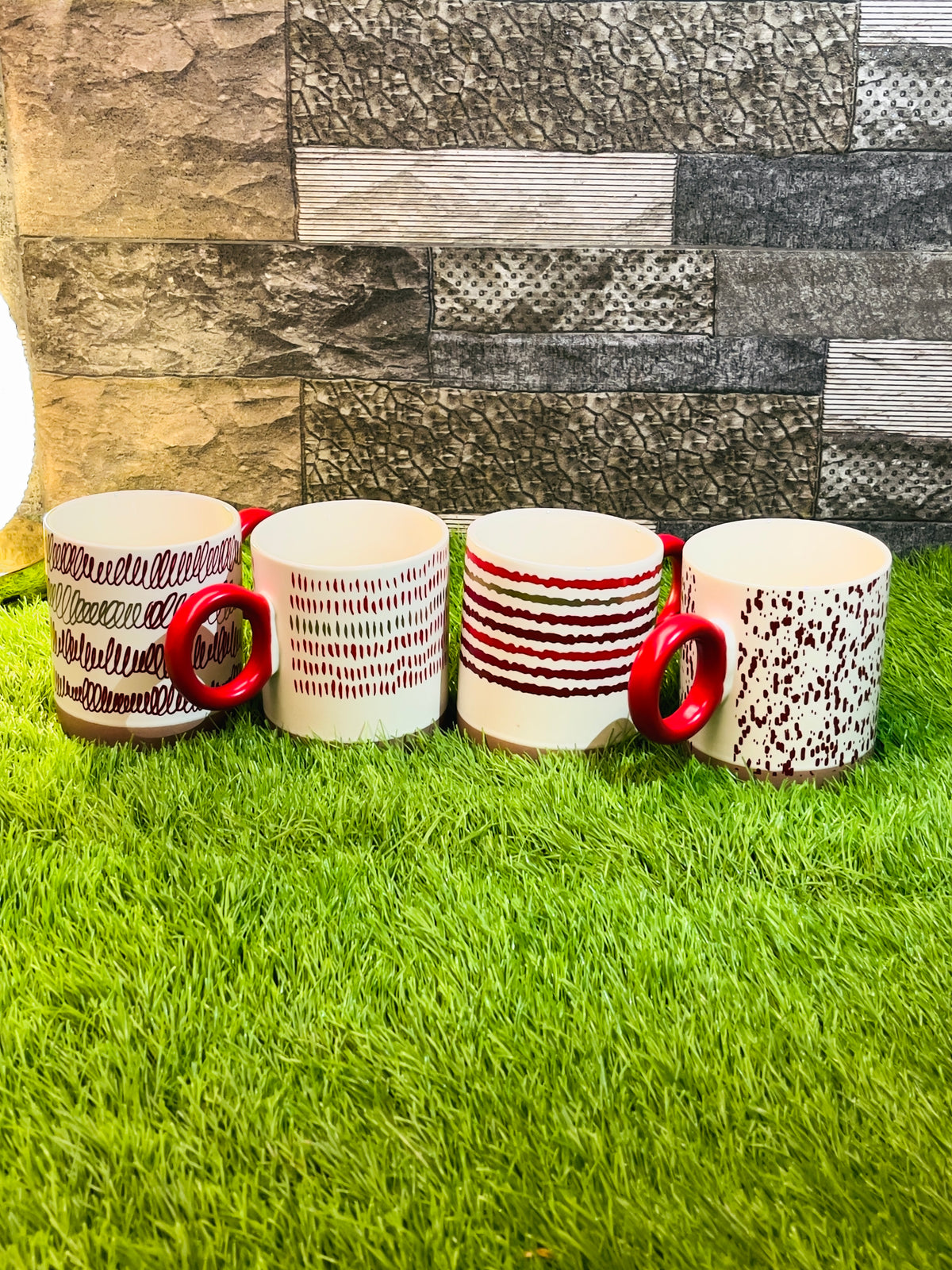 Everyday Ceramic Mug Set of 4 – 400ml | Daily Clink ☕❤️