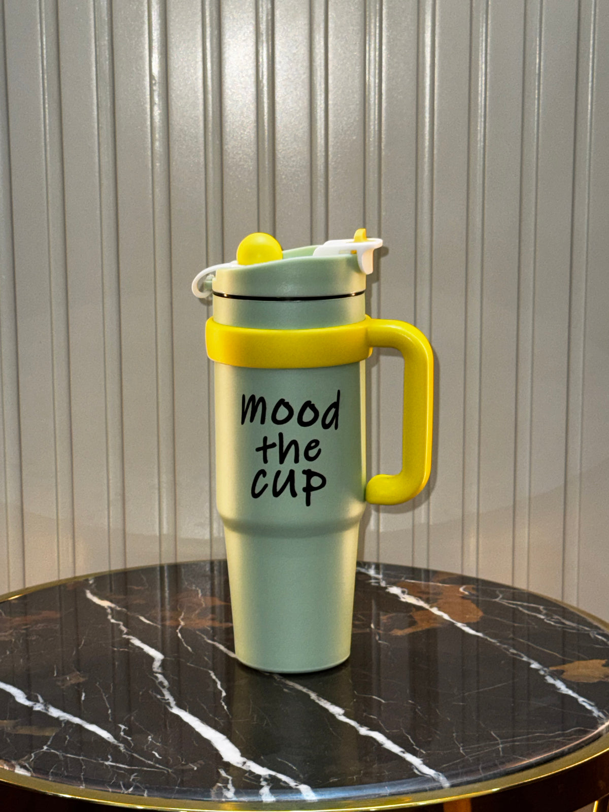 Mood the Cup Insulated Stainless Steel Tumbler with Handle – 900ml | Daily Clink