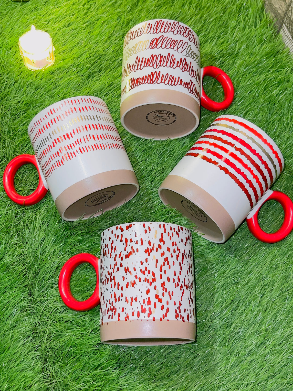 Everyday Ceramic Mug Set of 4 – 400ml | Daily Clink ☕❤️