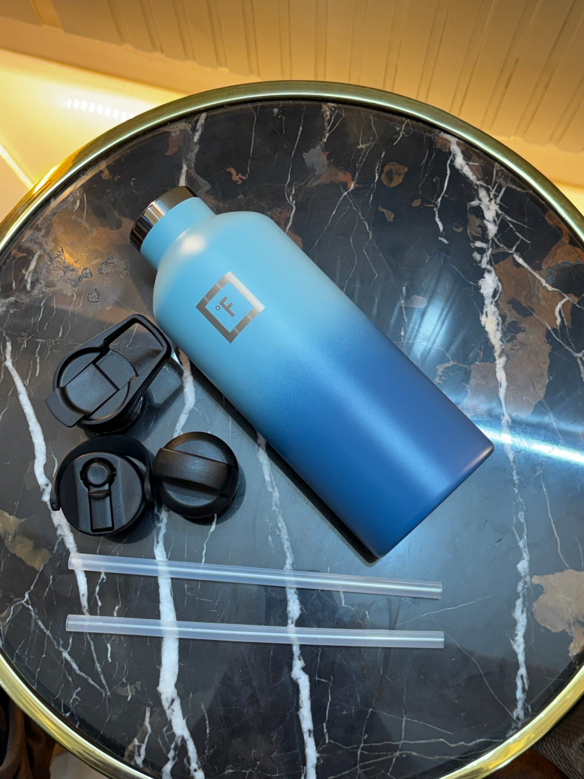 Iron Flask Gradient Stainless Steel Water Bottle | Blue & Lavender Mint | Daily Clink