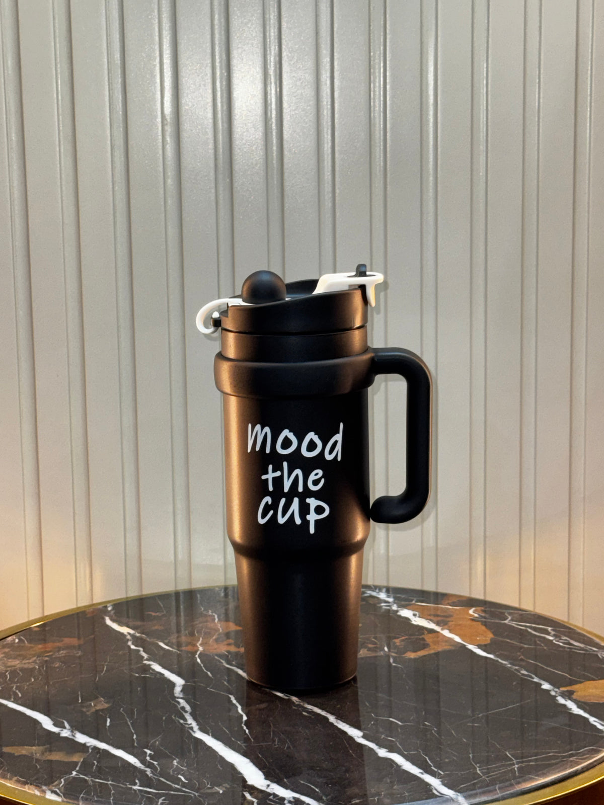 Mood the Cup Insulated Stainless Steel Tumbler with Handle – 900ml | Daily Clink