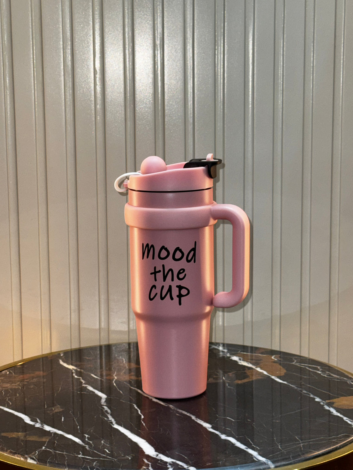 Mood the Cup Insulated Stainless Steel Tumbler with Handle – 900ml | Daily Clink