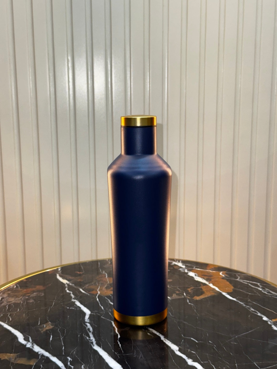 Premium Matte Insulated Bottle with Golden Accents | Daily Clink ✨