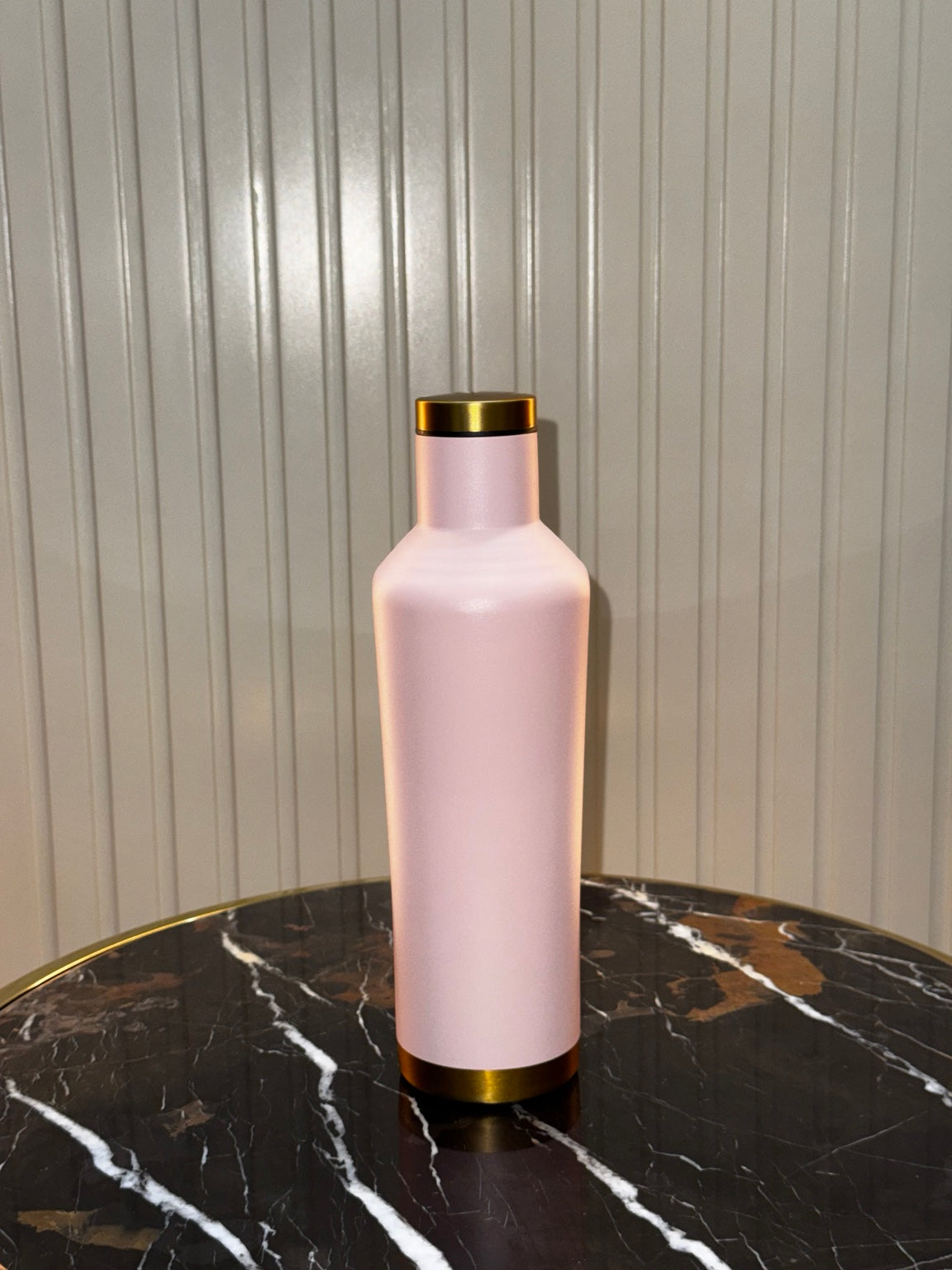 Premium Matte Insulated Bottle with Golden Accents | Daily Clink ✨