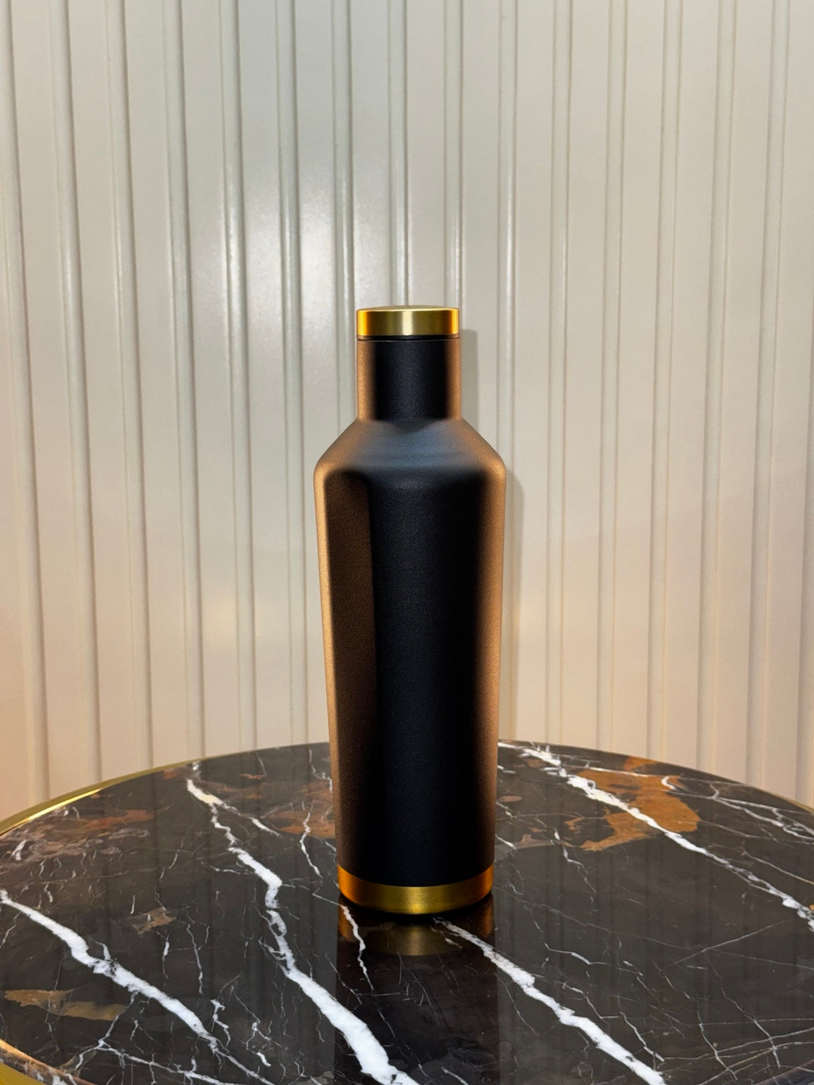 Premium Matte Insulated Bottle with Golden Accents | Daily Clink ✨