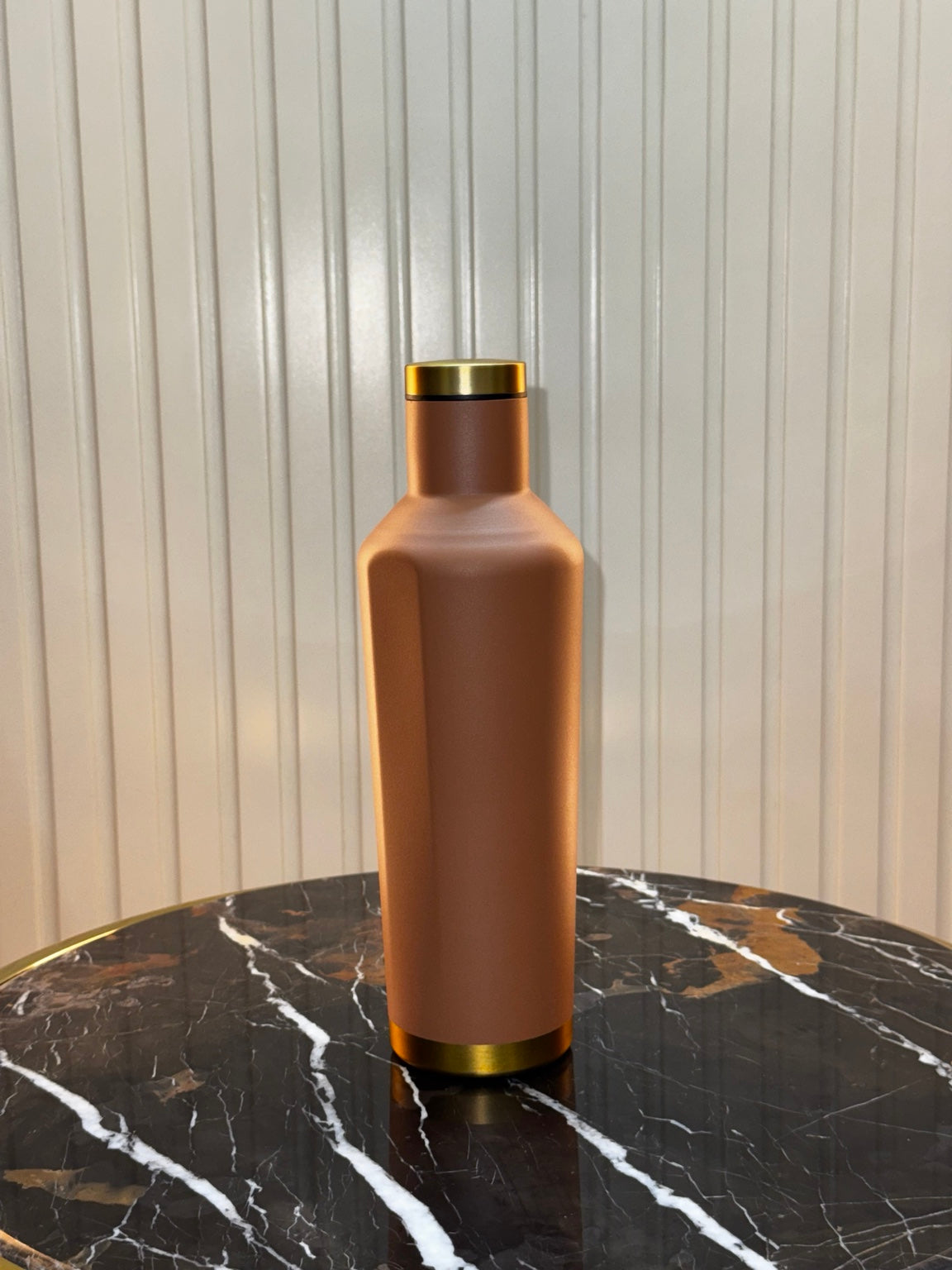 Premium Matte Insulated Bottle with Golden Accents | Daily Clink ✨
