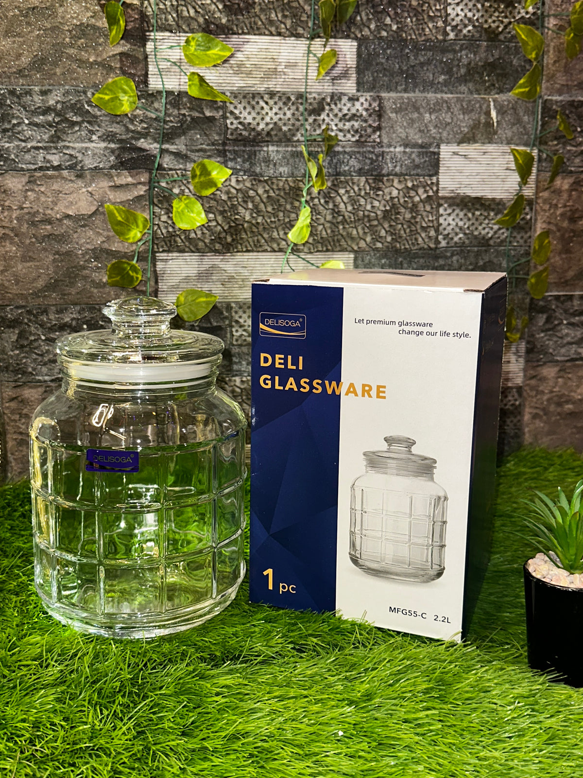 Glass Storage Jar 2.2L | DailyClink