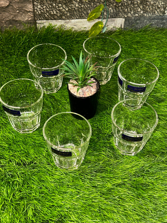 Mini Glass Tumbler Set | 6 Pieces | DAILYCLINK