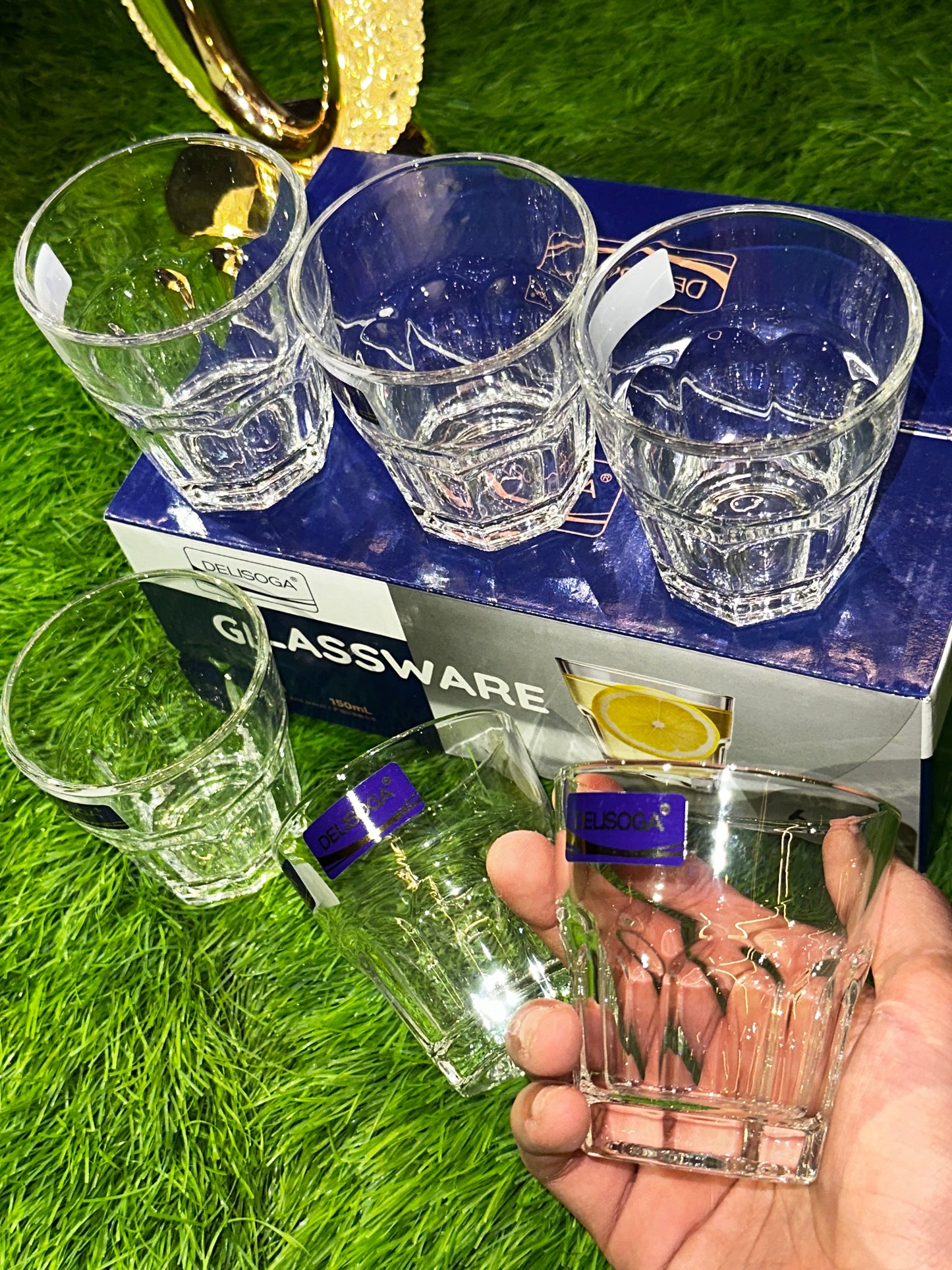 Mini Glass Tumbler Set | 6 Pieces | DAILYCLINK
