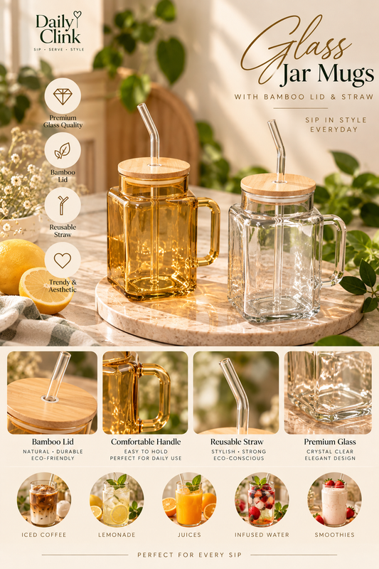 Mug Style Glass Sipper